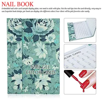 

1 set False Nail Color Book Color Display Nail Art Gel Polish Color Card Nail Color Chart Palette Manicure Tool
