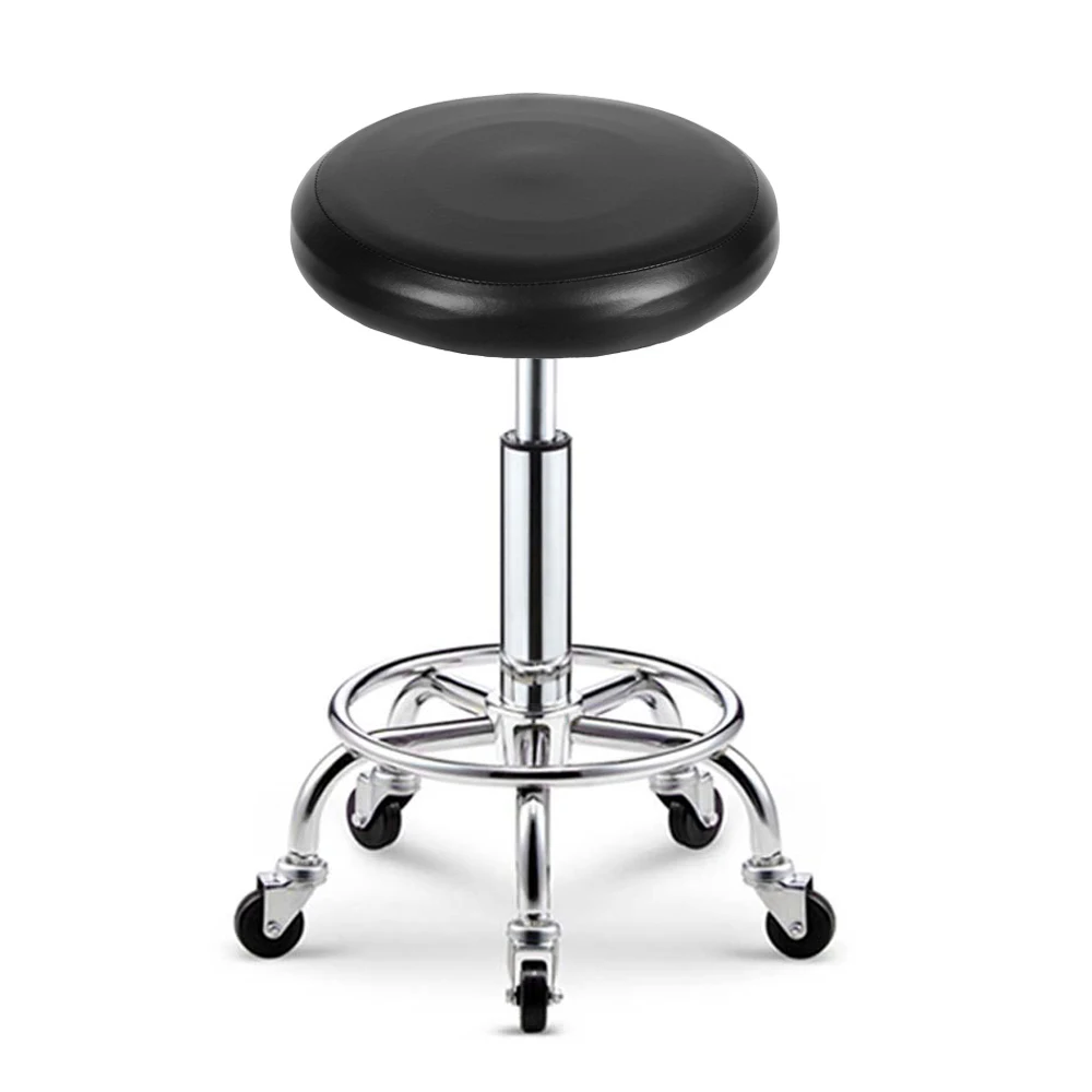 

New Round Elastic PU Leather Waterproof Stool Cover Synthetic For Bar Stool Seat Slipcover Dinning Chair