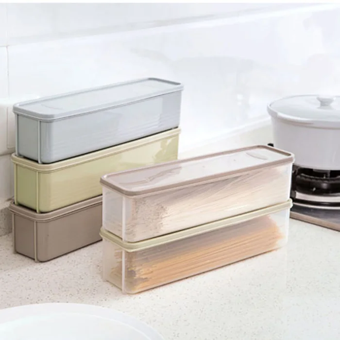 HOT Refrigerator Food Storage Box With Lid Plastic Drawer Crisper Kitchen Noodle Fruits Container TI99