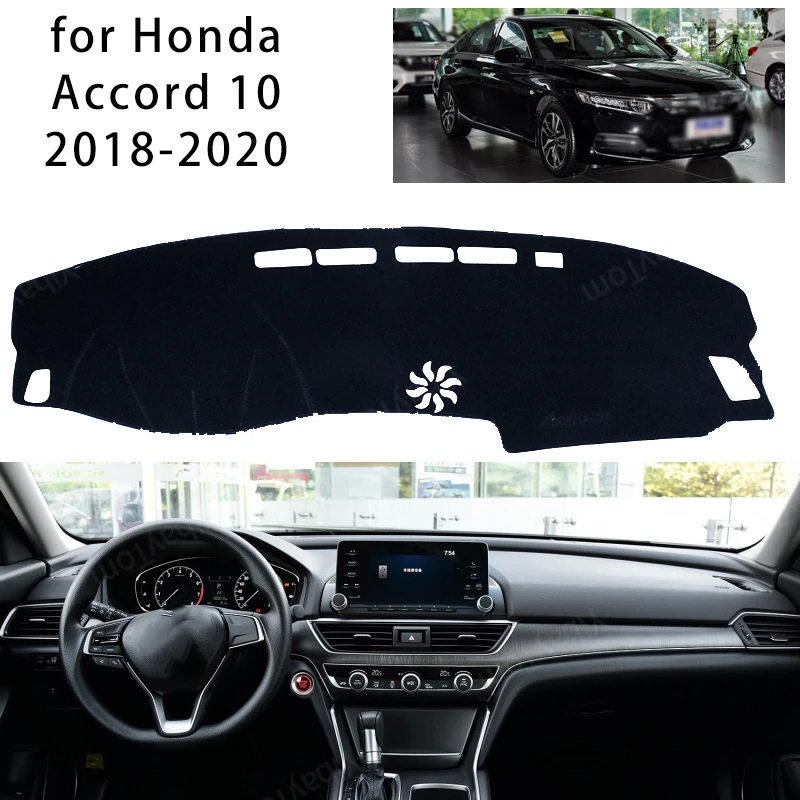 Для консоли Honda Accord 10 2018-2020 замшевый коврик для приборной панели защита от солнца |
