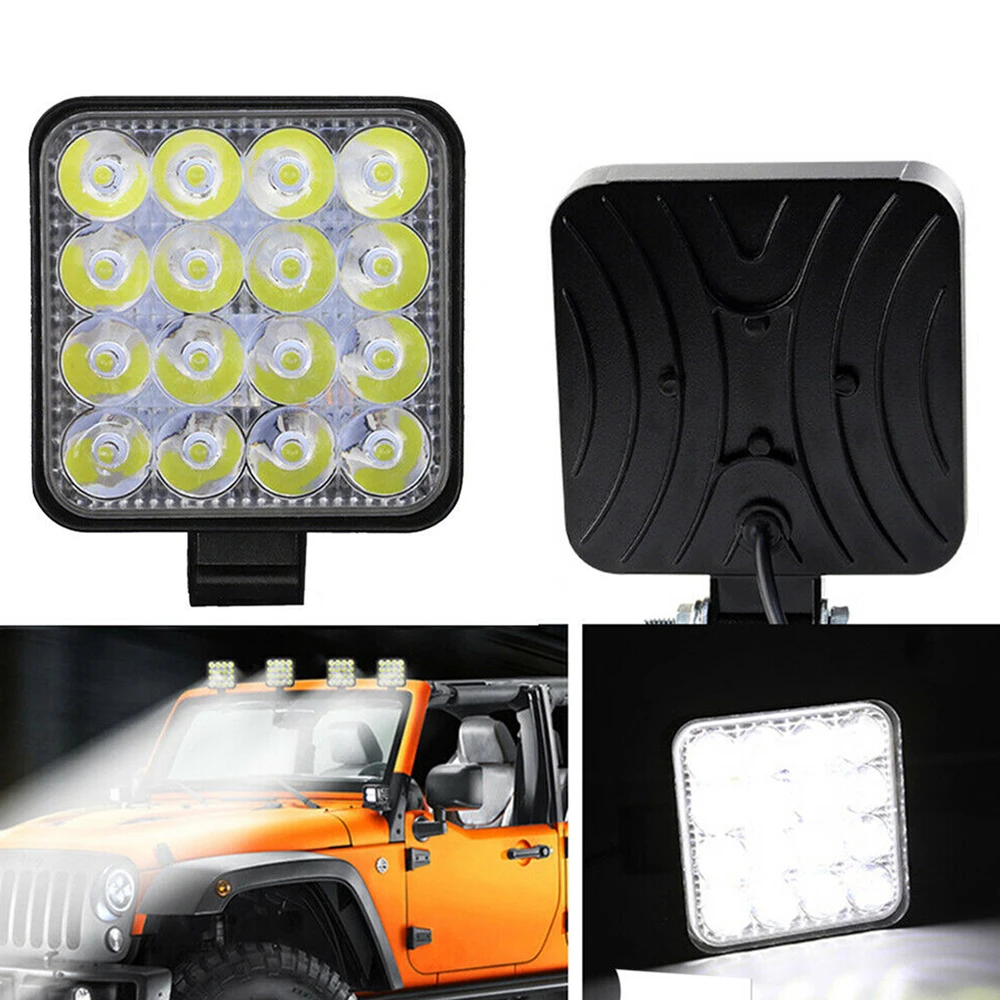 Новая машинка для стрижки 48 Вт 16LED рабочий светильник луч свет бар авто ATV для езды по бездорожью Противотуманные огни 12 V/24 V