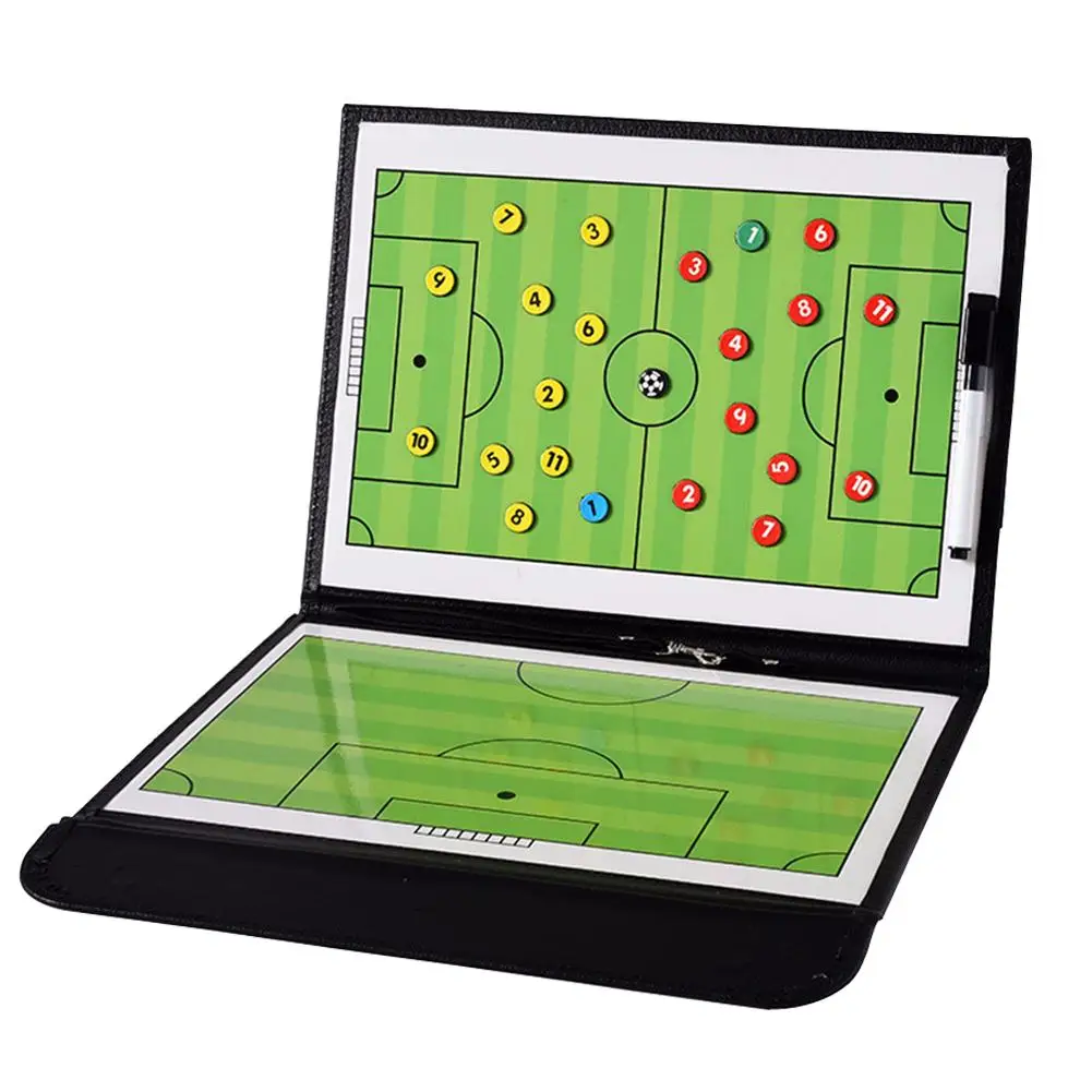 soccer I 9 стилей тренировочное оборудование для футбола, баскетбола, волейбола, тактическая доска 2,5 раз, кожа, обучающая тренерская доска - Цвет: soccer I