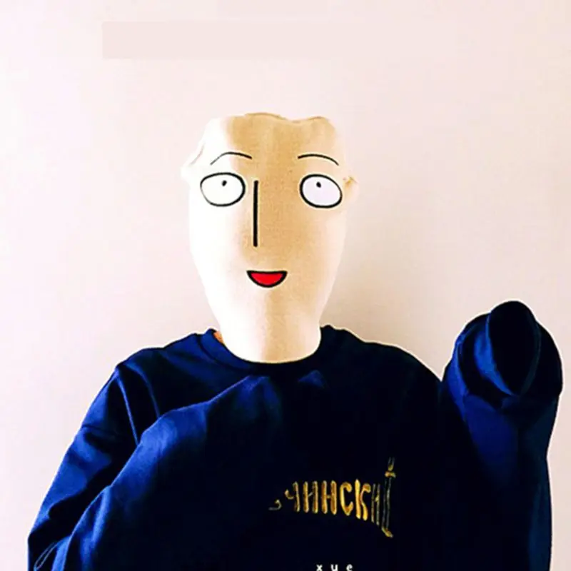 Женская и мужская зимняя вязаная громоздкая Шапка-бини, новинка, забавная, аниме, мужская, с вышивкой лица, Харадзюку, мешковатая, свободная, с черепом, шапка, теплая