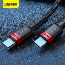 Baseus 100 Вт USB C к USB Type C кабель USBC PD быстрое зарядное устройство Шнур USB-C кабель Type-c для Xiaomi mi 10 Pro Samsung S20 Macbook iPa