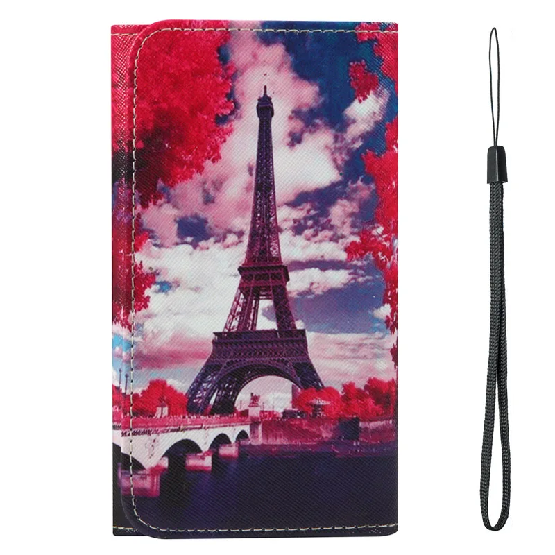 ДЛЯ Vivo Y93 Lite Z1 Pro Z1x Z3x Z5 Z5x iQOO Neo Vertex Impress Stone Vernee X2 стильный кошелек со слотом для карт чехол для телефона - Цвет: Paris Tower