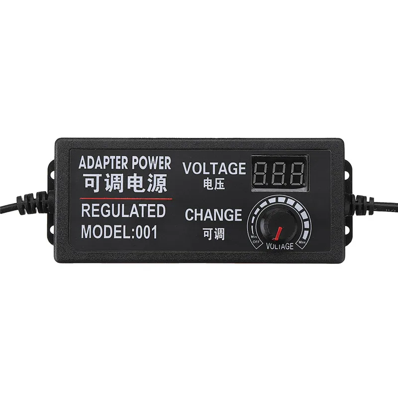 AC DC регулируемый адаптер питания 3-24V 2A 48W контроль скорости вольт дисплей
