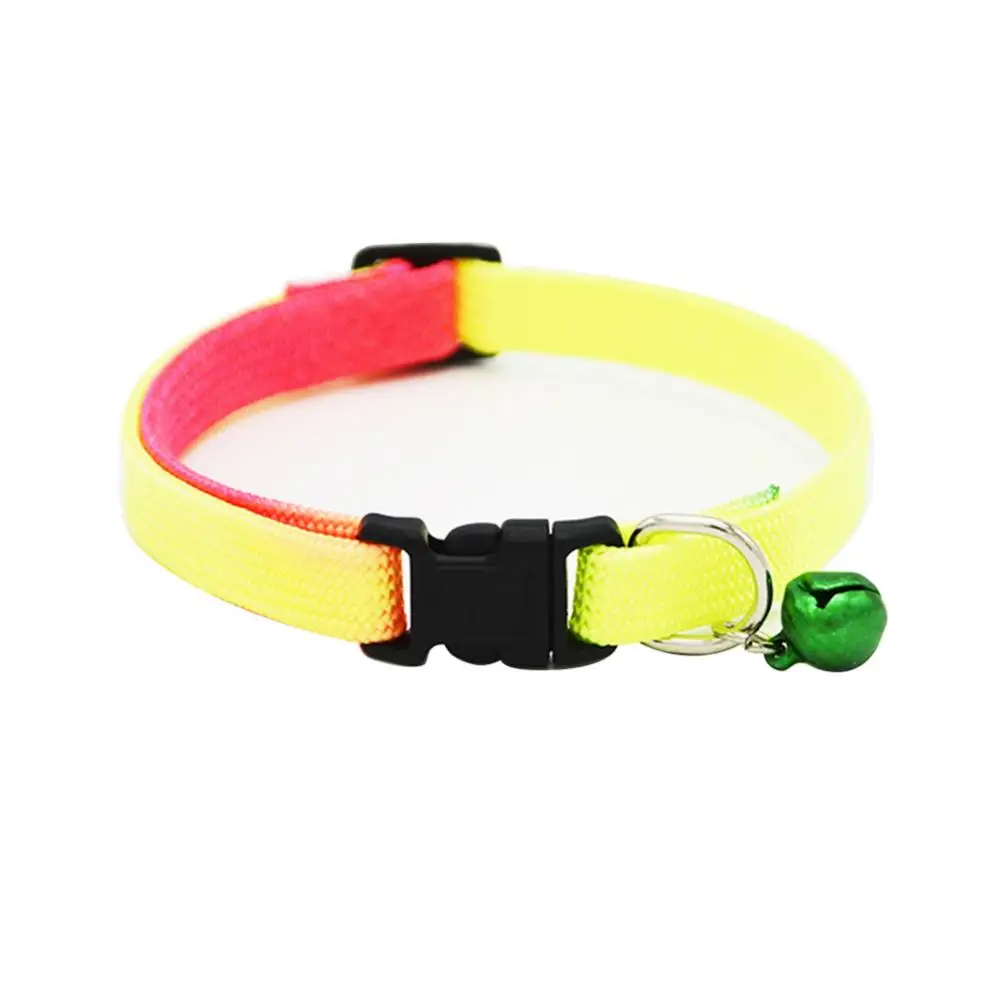 Fashion Puppy Dog Cat Collars Adjustable Bell Necklace Pet Outdoors Accessory - Imagen 3