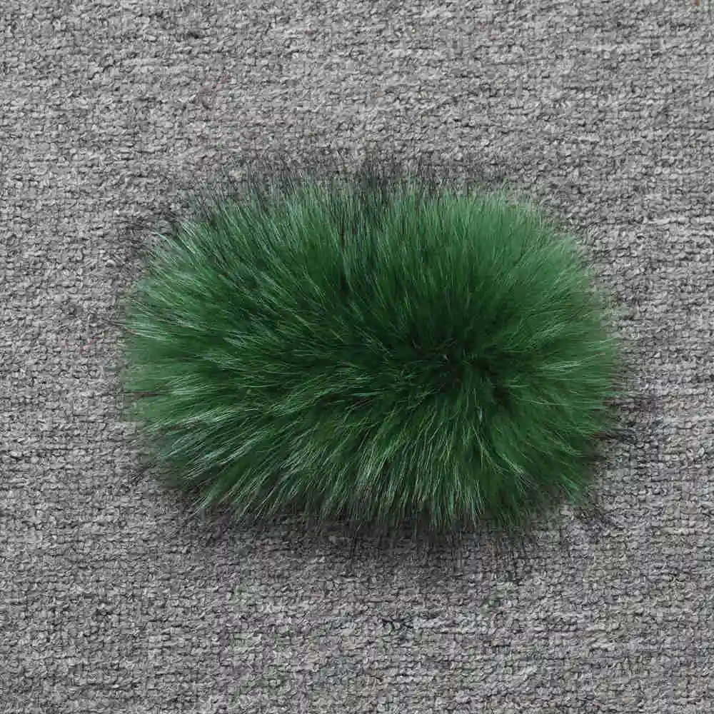 Green Raccoon Зимнее пальто из натурального меха енота с воротником Женская Толстая теплая меховая куртка большой пушистый мех Женская мода роскошный стиль S7556 - Цвет: Green Raccoon