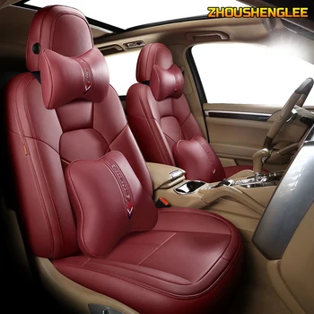 

ZHOUSHENGLEE Custom Leather car seat covers For PEUGEOT 206 207 301 307 408 308 308s 508 3008 2008 4008 5008 407 607 car seats