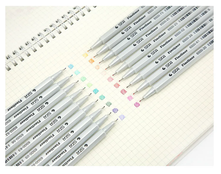 SIXONE 26 цветов, простой стиль, ручка для подписи, мультяшный крючок, ручка, волокно, заполняющая, свежая, красочная, для офиса и школы