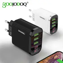 GOOJODO Цифровое зарядное устройство для телефона с 3 портами USB 3A Max умное быстрое зарядное устройство для путешествий настенное зарядное устройство адаптер для iPhone samsung Xiaomi