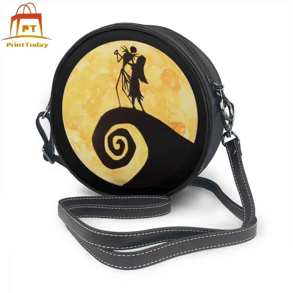 Jack Skellington сумка через плечо Jack Skellington кожаная сумка многофункциональная Высококачественная женская сумка круглый кошелек