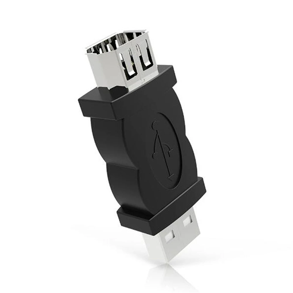 Новый 1394 6 контактный разъем USB 2,0 Тип A адаптер с наружным разъемом адаптер камеры мобильные телефоны MP3 плеер КПК черный