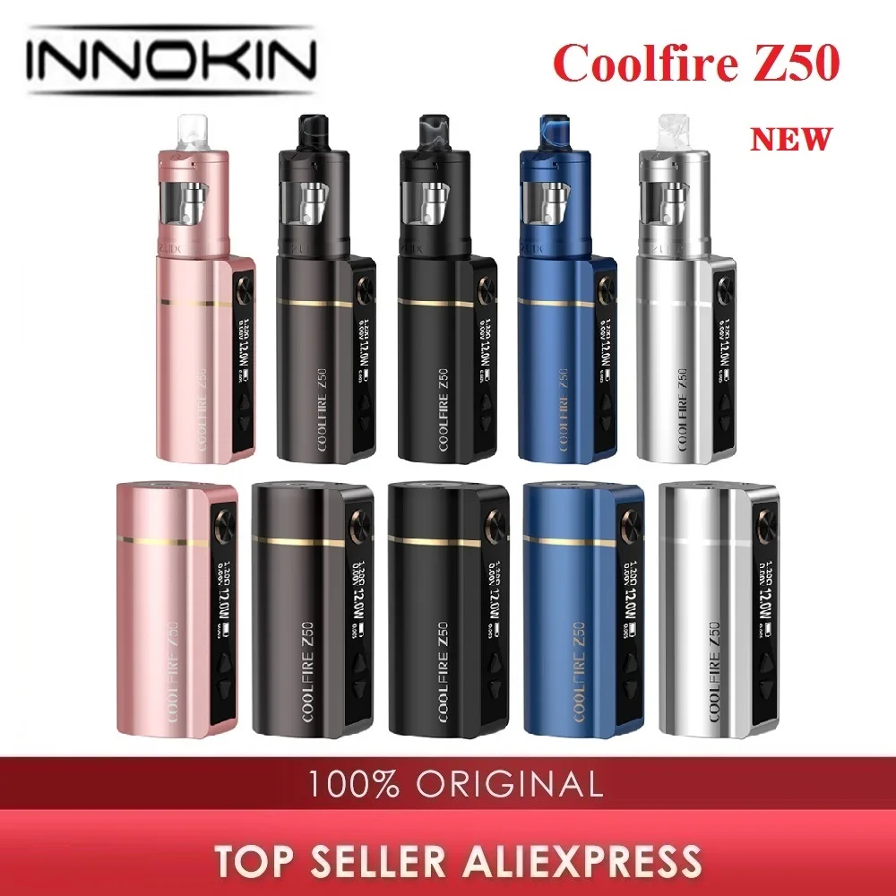Оригинальный Innokin Coolfire Z50 VW комплект с 2100 мАч батарея мод и 4 мл Zlide трубка бак
