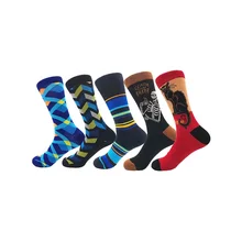 2022 Wholesale New Animal  Design Socks Cotton Pattern Socks  for Men