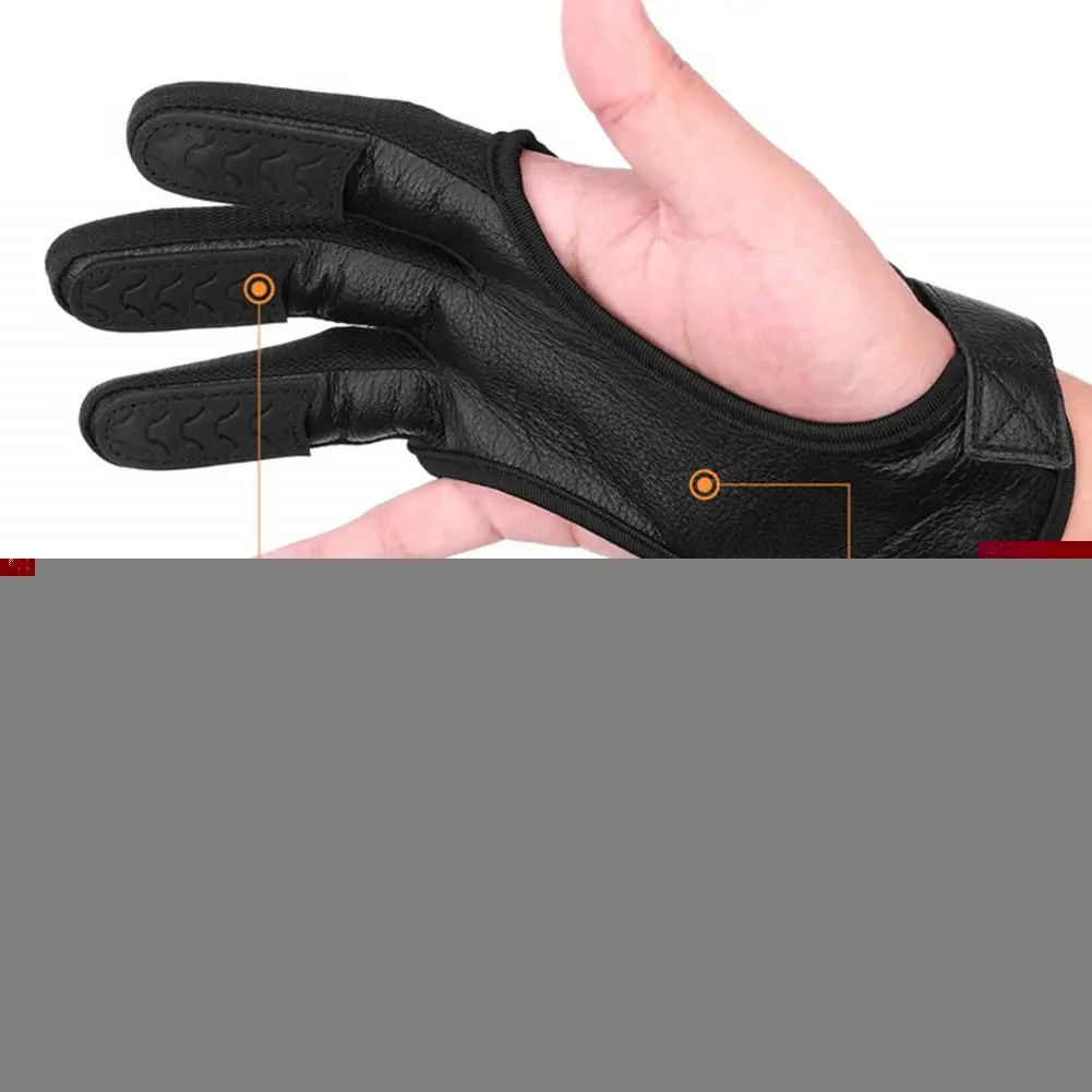 Традиционные велосипедные перчатки для стрельбы из лука перчатки с тремя пальцами для защиты пальцев наружные походные Мотоциклетные Перчатки