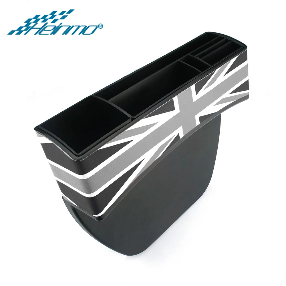 Для MINI Cooper R56 R60 F56 F55 F54 F60 R50 R53 R55 аксессуары земляк Clubman коробка для хранения автомобильных сидений для MINI Cooper S One - Название цвета: Grey Union Jack