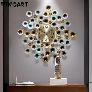 

Luxury Large Wall CLock Mordern Design 3D Wall Watch Digital Hanging Clock Round Living Room Iron Big Home Clock 13850413