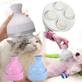 

Cat Massage Tool Pet Intelligent Cats Automatic Rotate Electric Dragon Claw Han Charging Cat 3D Head Massager