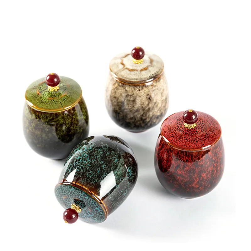 Cremation Urn-Funeral Urn for Pet-Made in Ceramics Hand-Painted- Display Burial at Home or in Niche at Columbarium