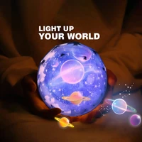 Starry Sky lampka nocna Sun System projektor lampa dekoracyjna LED obracanie magiczne światła dla dzieci dziecko nowy rok prezent na boże narodzenie 2