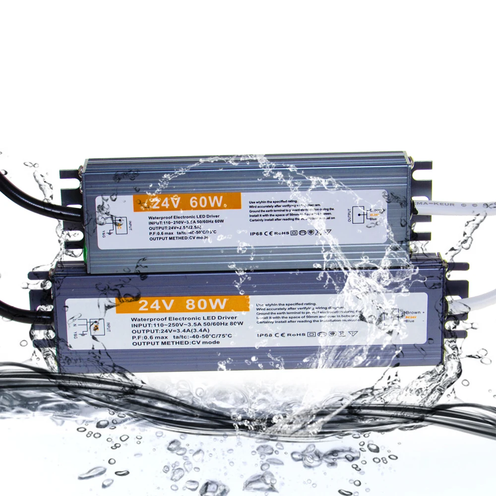 DC 12V 24V Switching Power Supply LED Driver 12 24 V Volt IP67 Outdoor Waterproof Power Supply AC-DC 220V TO 12V SMPS 10W-200W