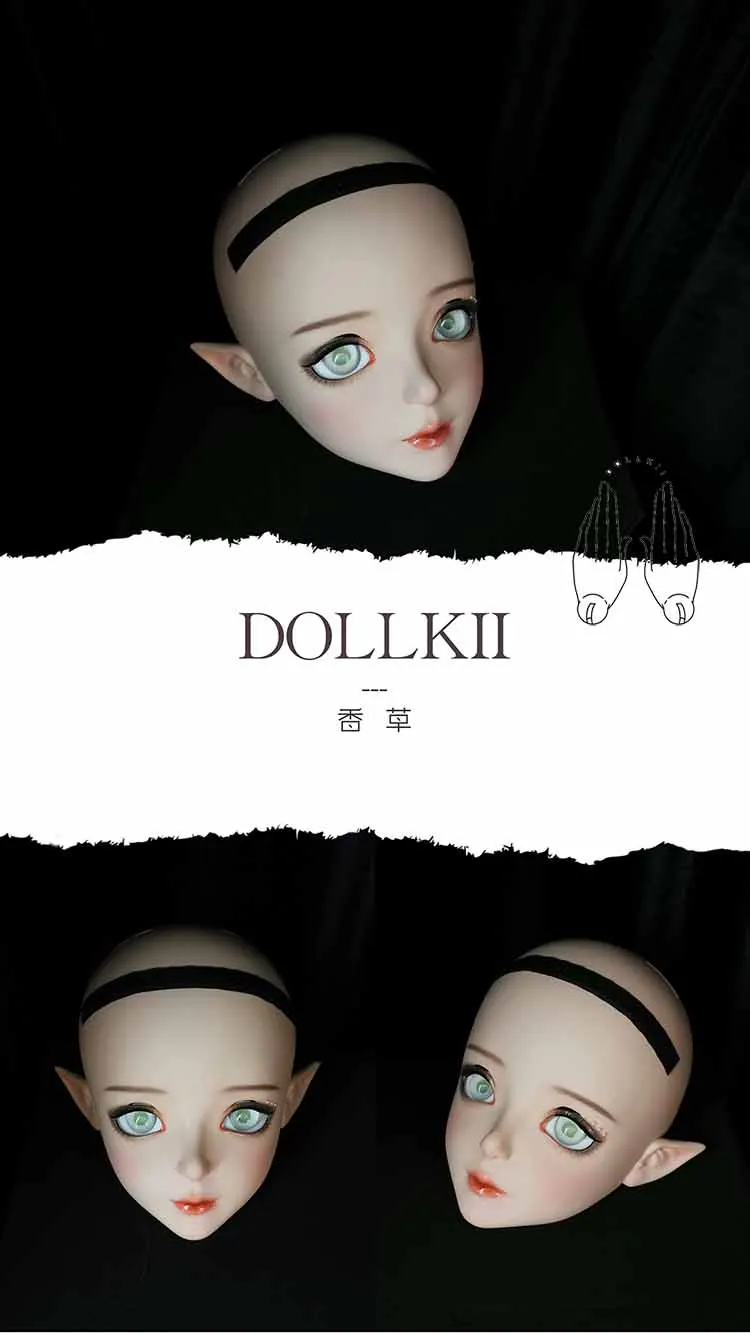 Dollkii 19) Женская Девушка кремнезема смола косплей BJD переодевание крест кигуруми Голова маска Аниме ролевые игры вечерние кукла Трансвестит маска