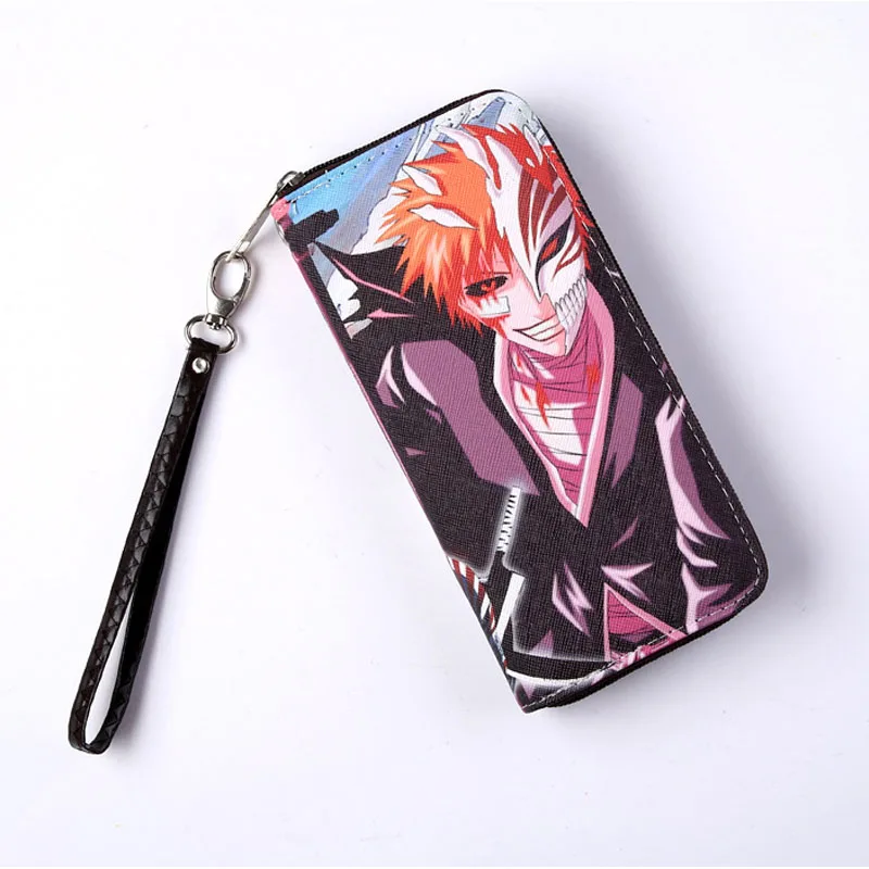 Аниме Bleach мужской кошелек Kurosaki ichigo Длинный с внутренним карманом для