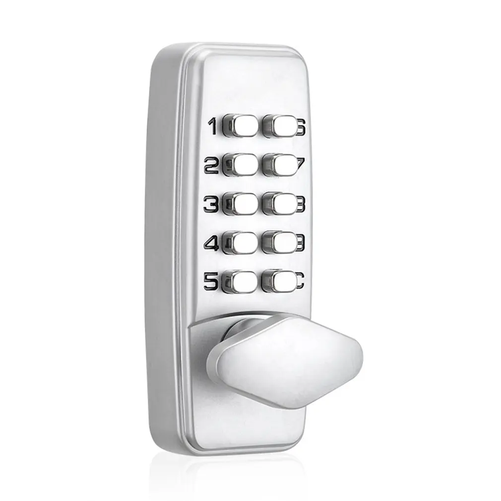 

380B Digital Password Door Lock Mechanical Code Keyless Entry Door Lock Waterproof Non-Power Anti-rust Lock for 30-65mm Door