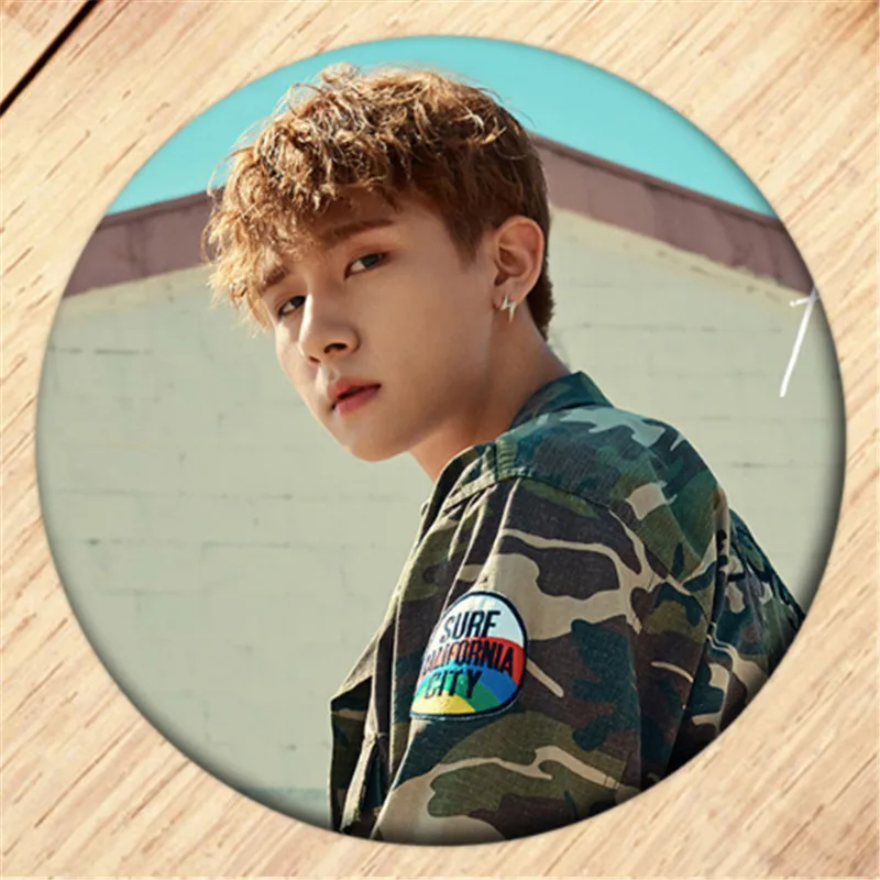 Kpop Monsta x Shownu I.M брошь значки для одежды украшение для рюкзака ювелирные изделия B057 - Окраска металла: 8