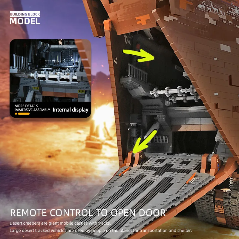 Пресс форма для Король &quotЗвездные войны Мпц 13289 в Cavegod UCS Sandcrawler Eclipse модель