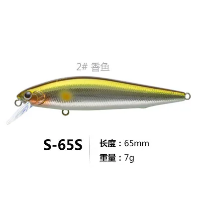 002 Fishing Lure hard bait minnow 80mm 10g 65mm 7g sinking long casting shovel Red-tailed squid yindao - Цвет: 002
