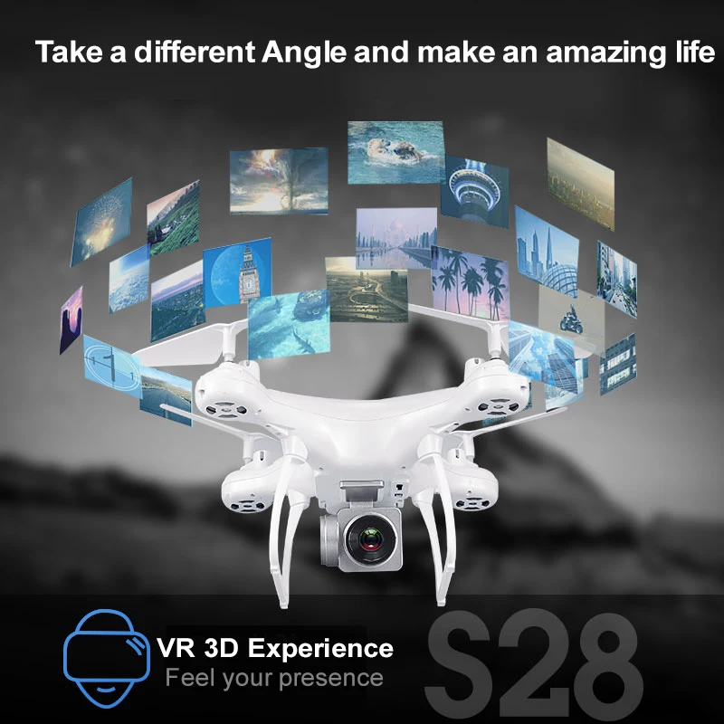 S28 Профессиональный беспилотник с камерой 1080P HD WiFi FPV высота удерживает широкий угол 20 мин полета RC Квадрокоптер Вертолет игрушки X5C XY4