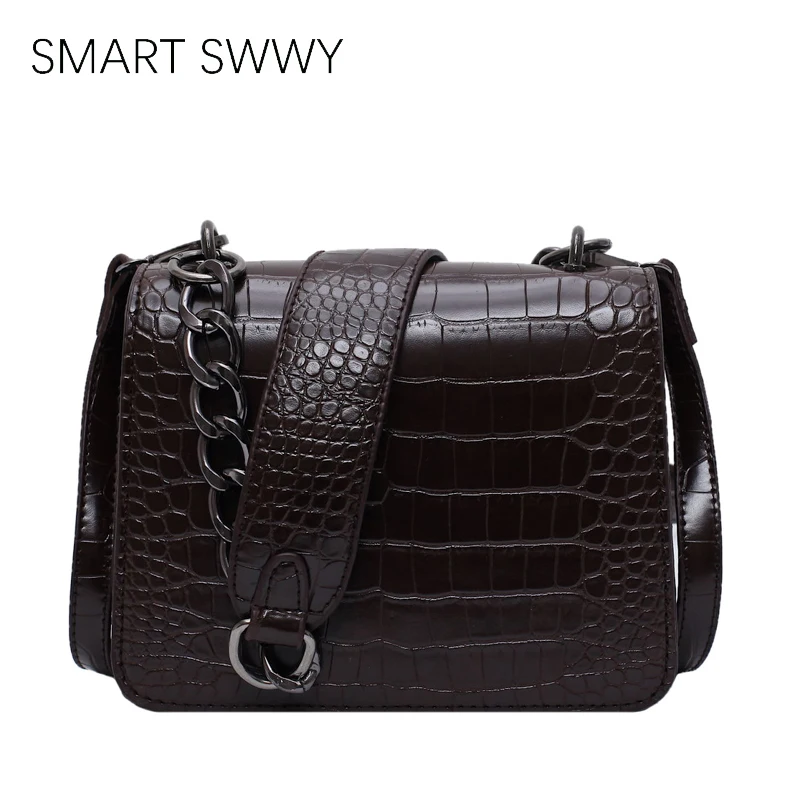 

Fashion Crocodile Chains Women's Designer Handbags High Quality PU Leather Women Totes Ladies Alligator Shoulder Crossbody Bags