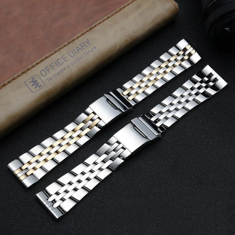 Stainless steel watchband for Breitling A49350 AB042011 wrist band 20mm 22mm 24mm silver gold solid metal strap mens bracelet
