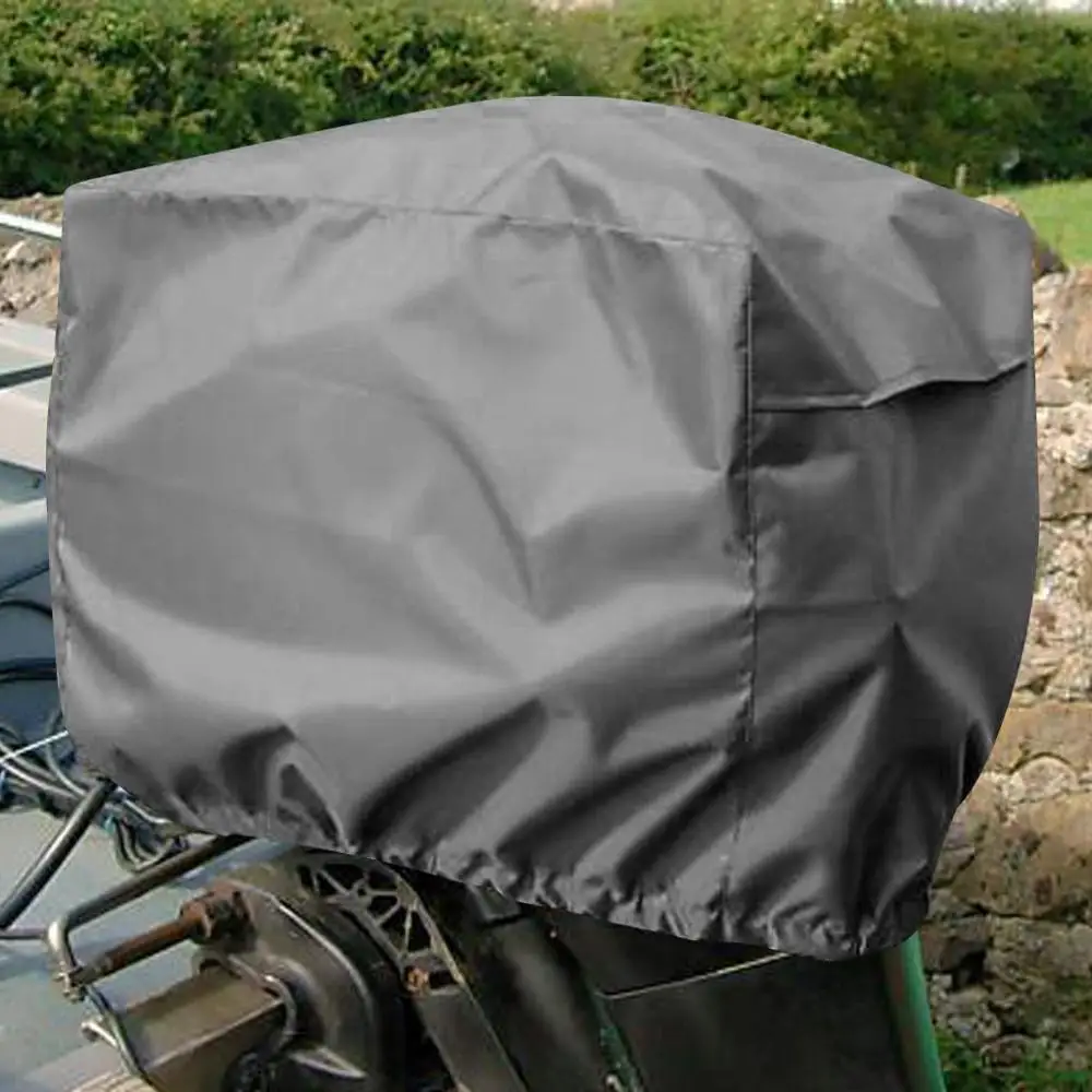 Boat Full Motor Cover Outboard Engine Protector Cover For 2-5HP Boat Motors Waterproof Anti-UV Anti-Fire Accessories Marine