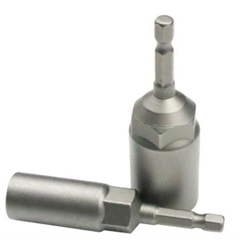 ELEG-10Pc 1/4 дюймовый гаечный ключ с шестигранной головкой Набор глубоких длинных 1/2 дюймовых ударных сверл адаптер сверла