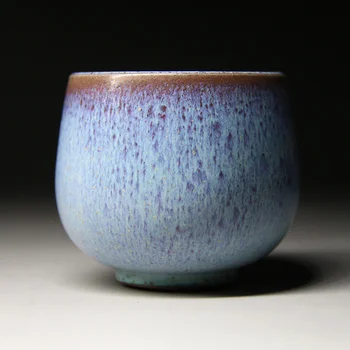 

Hua Jiang Zuo Cang [boutique grade] Liang Qingyang [charcoal-fired Luohan Cup] ShenHou Yuzhou Jun porcelain master teacup