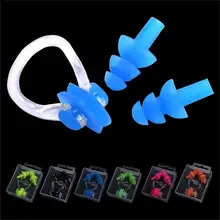 3Pcs/Set Earplugs Safe Silicone Easy to Use Swimming Earplugs Nose Clip Set   Ear Plugs  for Swimming