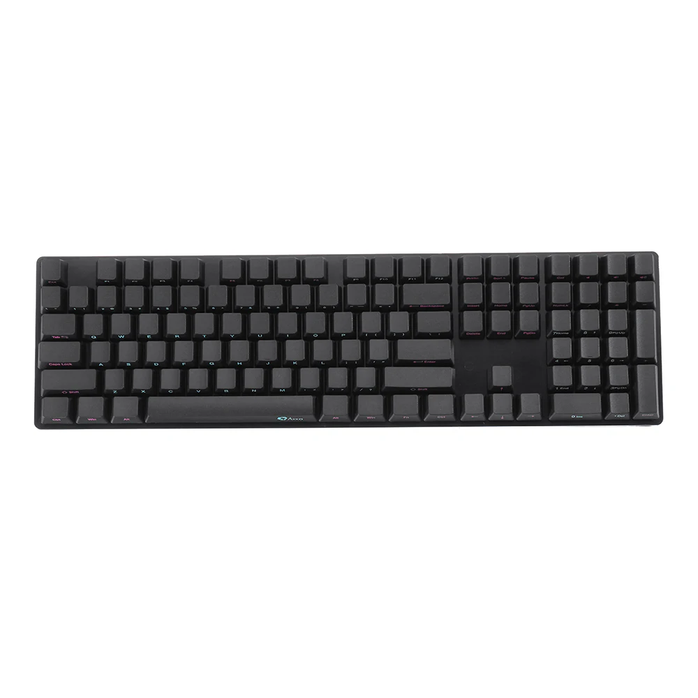 AKKO Midnight с боковой печатью PBT OEM Height Keycaps 108 набор клавишных колпачков для механической клавиатуры продаем только игровые брелки