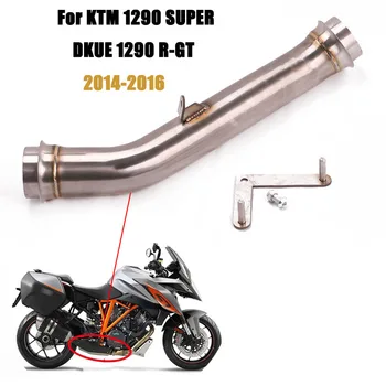 

Motorcycle Exhaust Pipe Middle Pipe Link Pipe Connection Stainless Steel For Super for KTM1290 2014-2016 Middle Link Pipe