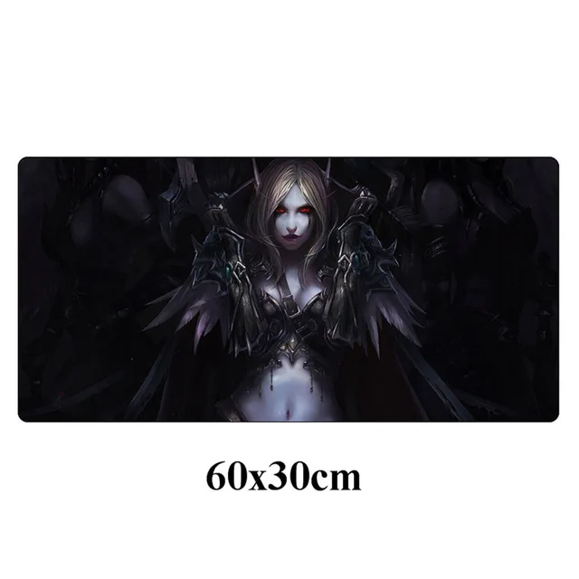 Большой 60x30 см XXL Sylvanas Windrunner игровой коврик для мыши Gamer World of Warcraft Otaku прочный мягкий коврик для мыши моющийся компьютерный коврик - Цвет: Цвет: желтый