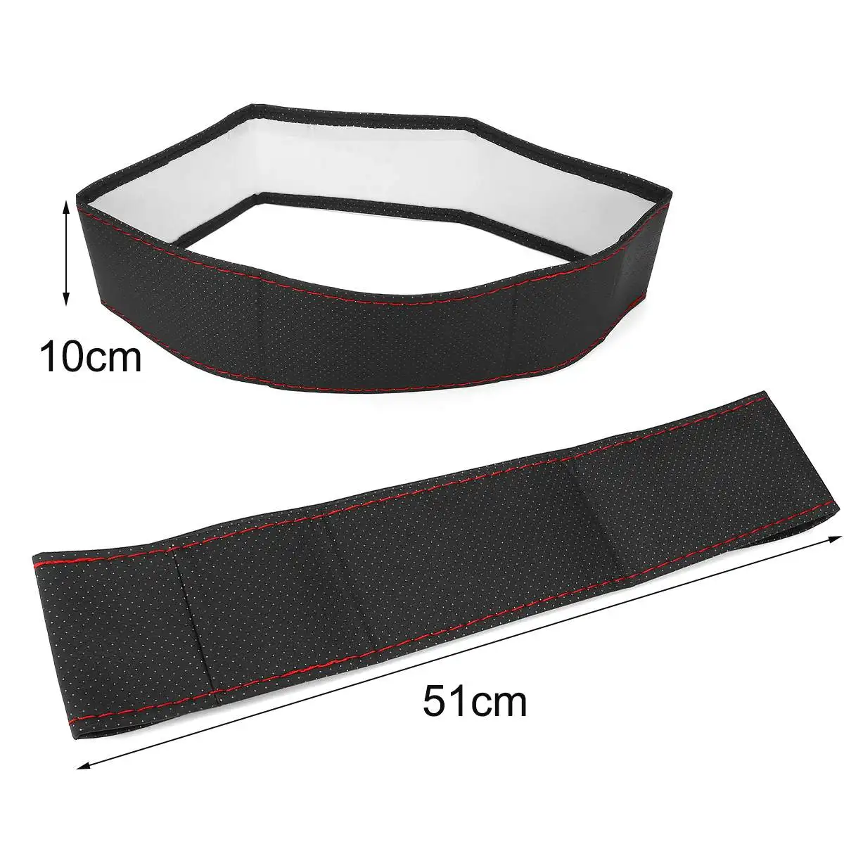 1Set Car steering wheel cover Leather Hand stitching For Kia Rio K2 Buick Citroen C4 C5 C3 berlingo Ssangyong kyron Rexton