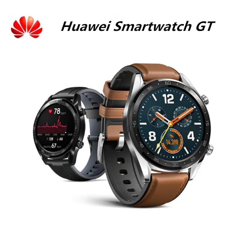

Huawei Watch GT Smart watch Support GPS NFC 14 Days Battery Life 5 ATM water proof Phone Call Heart Rate Tracker For Android iOS