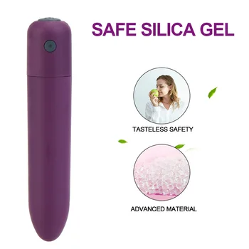 Powerful Dildo Vibrator 10 Speeds Mini Bullet Vibrator Clitoris Stimulator G-spot Massager Strong Vibration Sex Toys for Women 5