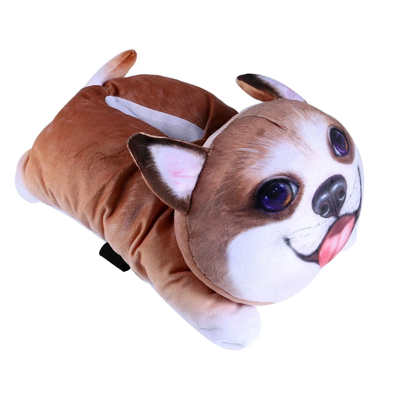 Держатель для салфеток с мультяшным животным, для дома, офиса, автомобиля, подвесной бумажный чехол для салфеток, креативный Автомобильный держатель для салфеток, милый ящик для животных, плюшевая коробка для игрушек - Цвет: C