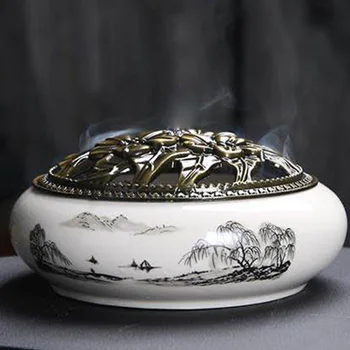 

Backflow Incense Burner Home Studio Candle Burner Vaper Smoke Incense Burner Ceramic Difusor Aromaterapia Home Studio BA60XXL