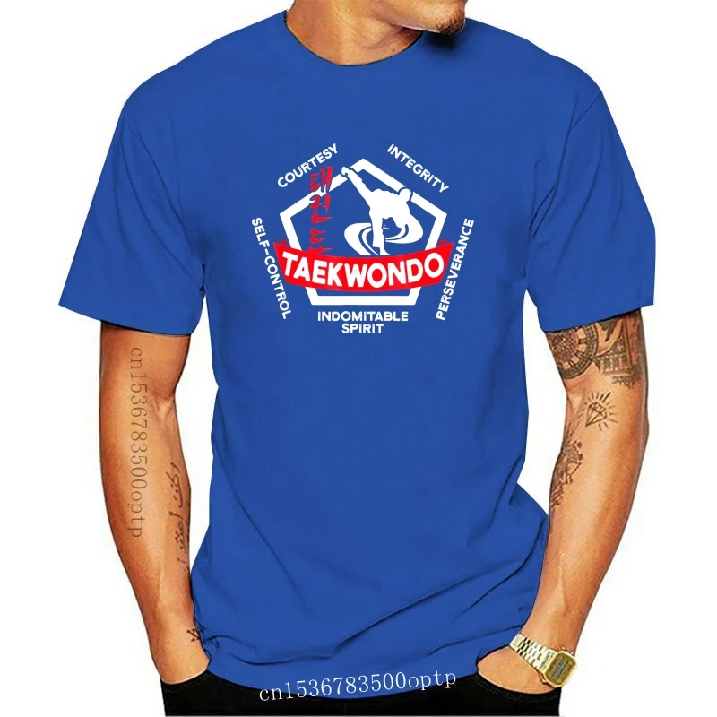 New Taekwondo 5 Tenets Martial Arts Ata Itf Tae Kwon Do Gift T-Shirt | Мужская одежда