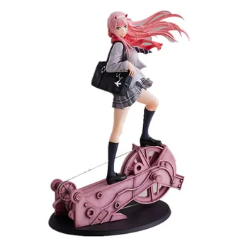 

11" Anime DARLING In The FRANXX Zero Two 02 Uniform Ver FateZero GK PVC Statue Portrait Action Figure Collect Model Toy K128