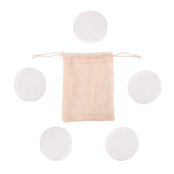 

6pcs Resuable Makeup Remover Set Storage Bag for Washing Women Girls